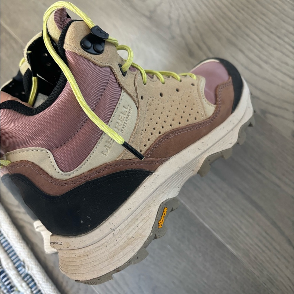 Merrell Stylish Hiking Boots - Pink and Tan size 8 REI - Picture 2 of 8